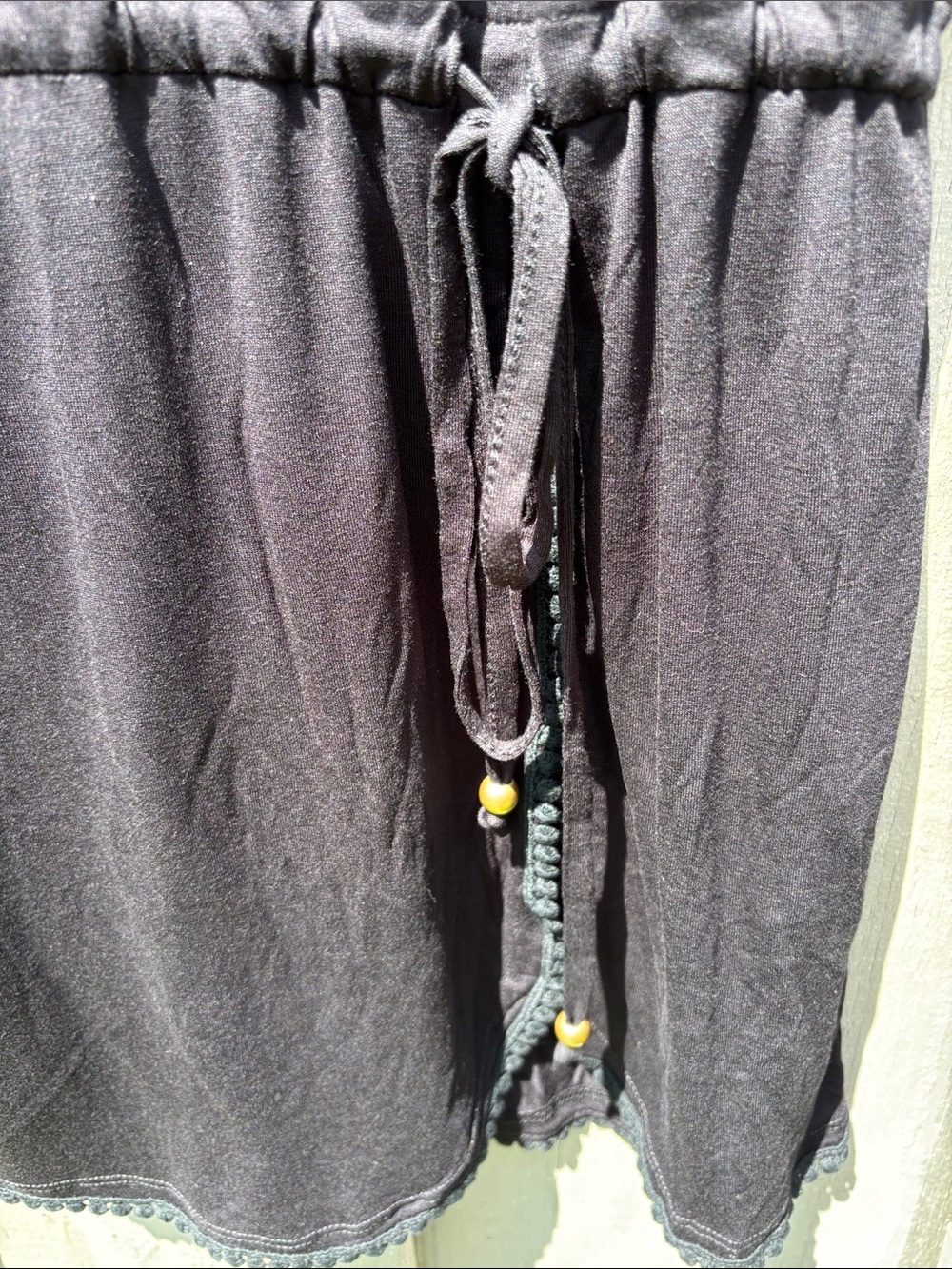 Lascana Black Women's Drawstring Waist swimsuit coverup - Picture 4 of 5